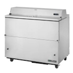 True TMC-49-S-HC - Mobile Milk Cooler, (12) crate, stainless steel flip-up lid, stainless exterior